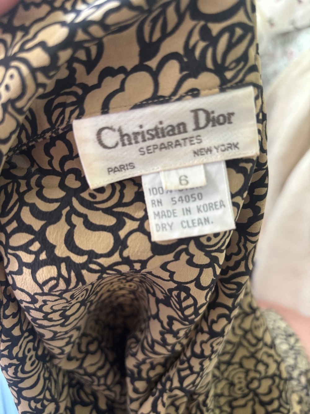 Vintage Christian Dior button up blouse